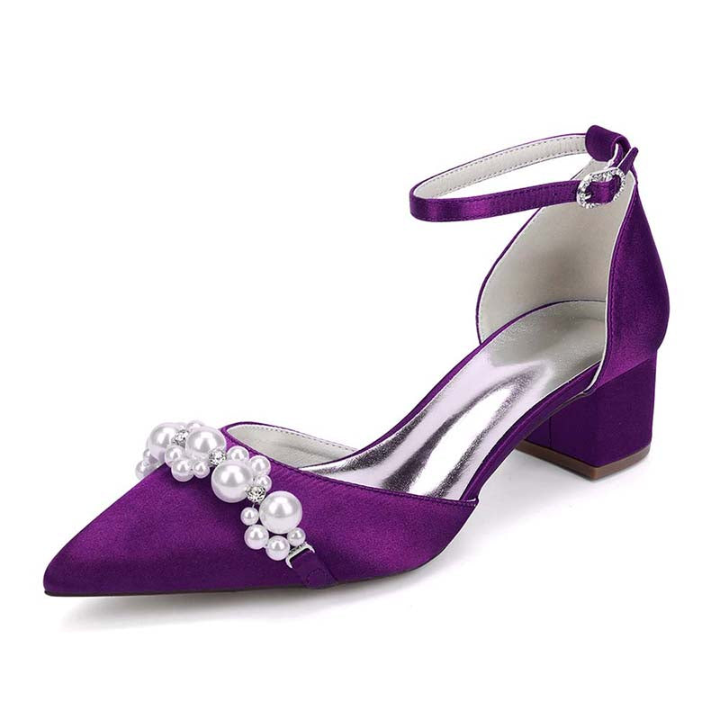 sd-hk Pearl Embellished Bride Shoes for Elegant Weddings