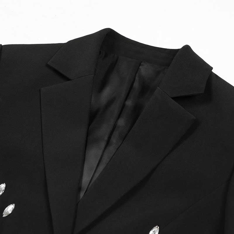 Women's Evening Blazer | Black Sequin Coat for Parties & Events