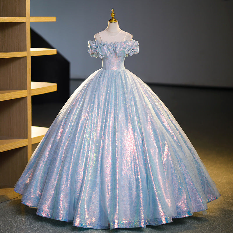 Sequin Quinceanera Dresses Cinderella Blue Ball Gown Prom Dresses SD Dresscode & Fashiontrends Sequin Quinceanera Dresses Cinderella Blue Ball Gown Prom Dresses SD Dresscode & Fashiontrends