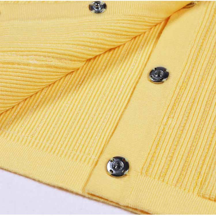 Sequin Knit Cardigan Crop Top + Skirt Suit