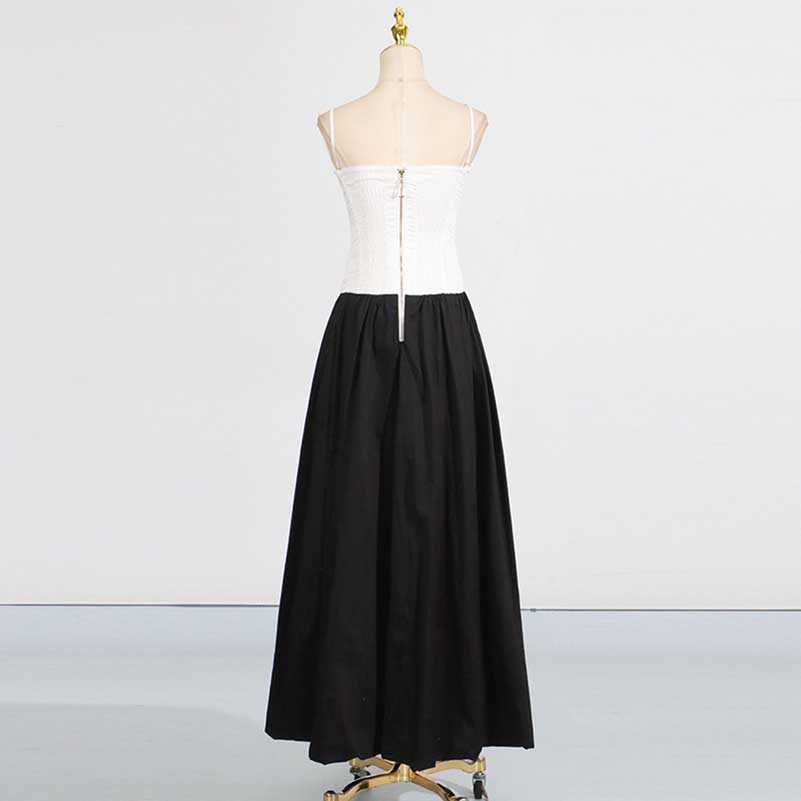 Strapless Bubble Hem Maxi Dress