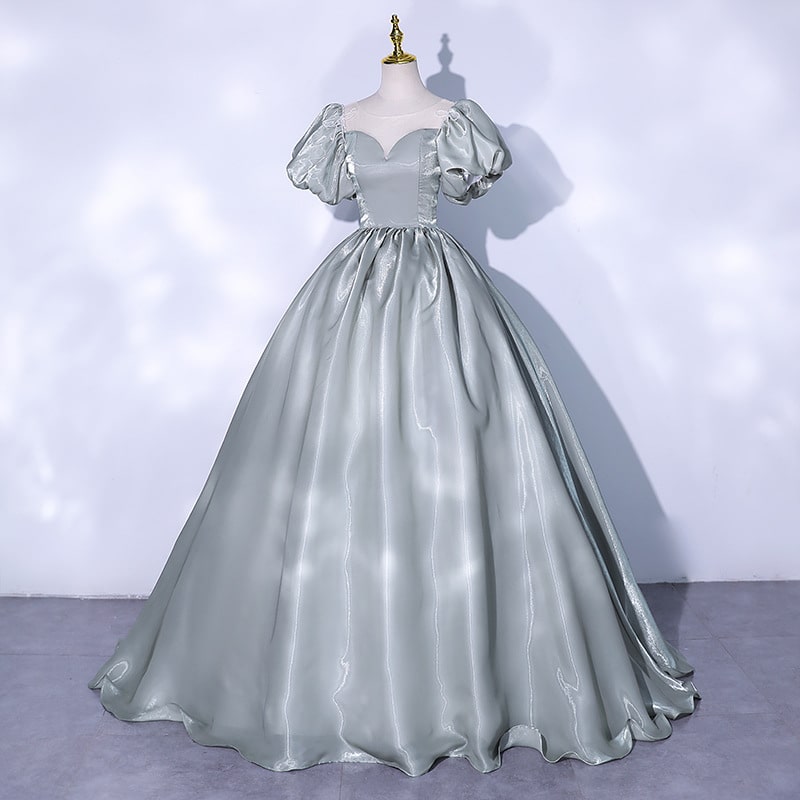 Tulle Puff Sleeve Princess Ball Gown Quinceanera Prom Dress Birthday P SD Dresscode & Fashiontrends Tulle Puff Sleeve Princess Ball Gown Quinceanera Prom Dress Birthday P SD Dresscode & Fashiontrends