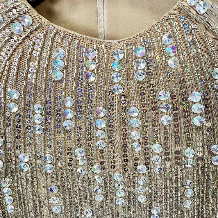 Women Crystal Crunch Mini Dress