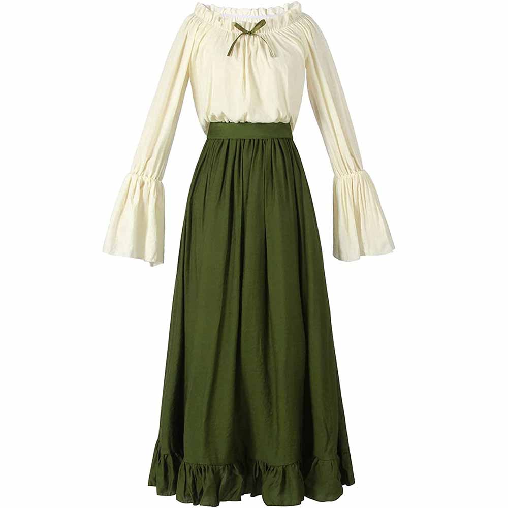 Women's Medieval Renaissance Costume Cosplay Dress Long Sleeve Vintage – SD  Dresscode & Fashiontrends
