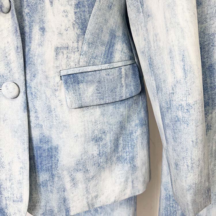 Women's Multicolor Color Pantsuit Two Pieces Outfit Flared Pants Suit