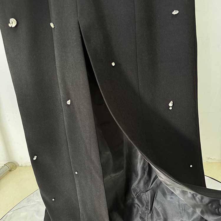 Womens Beaded Evening Gown Long Dress