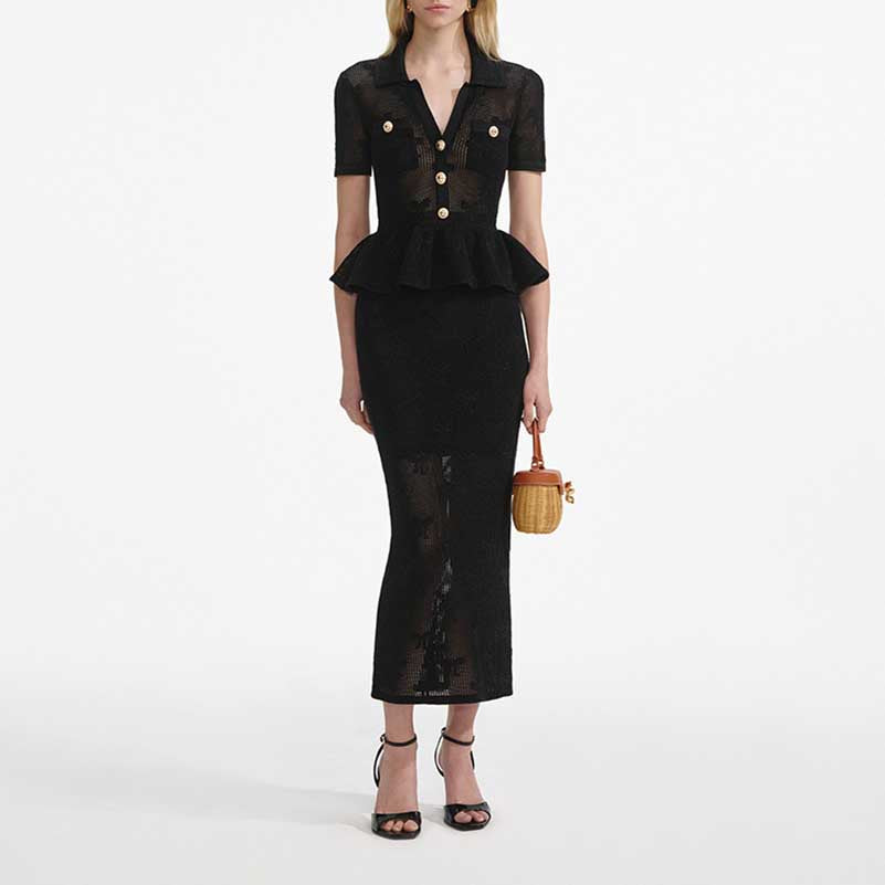 Black Women's suit Knit skirt Suit – SD Dresscode & Fashiontrends