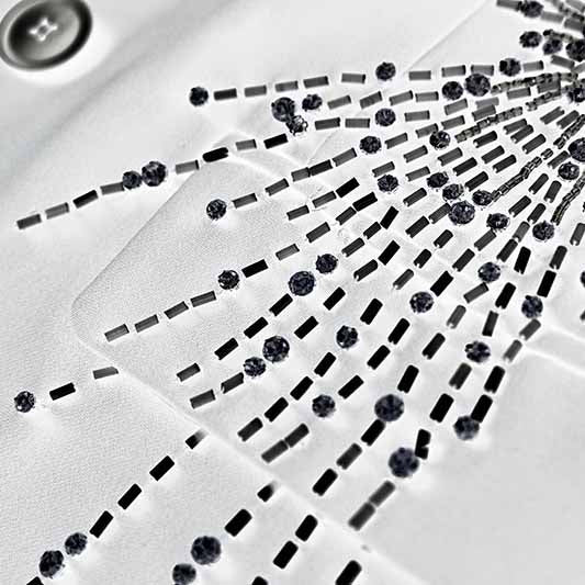 Womens Formal Pantsuit Beaded Drilled Trouser Suit Two Pieces Party suit