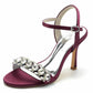 Women's Rhinestones Strappy High Heel Sandals Prom Heels