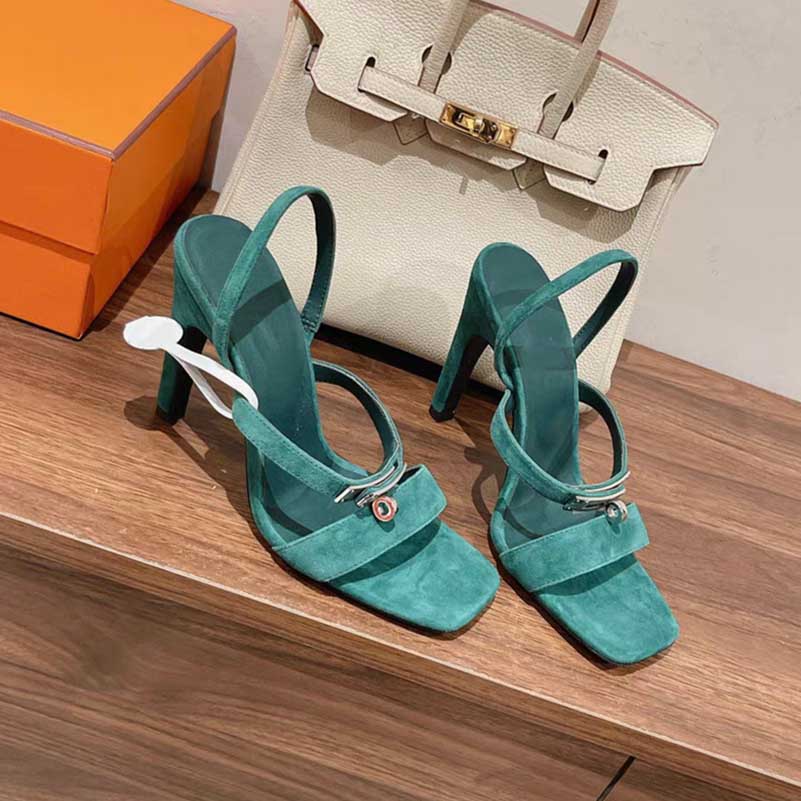 Square toe high heels main image 0