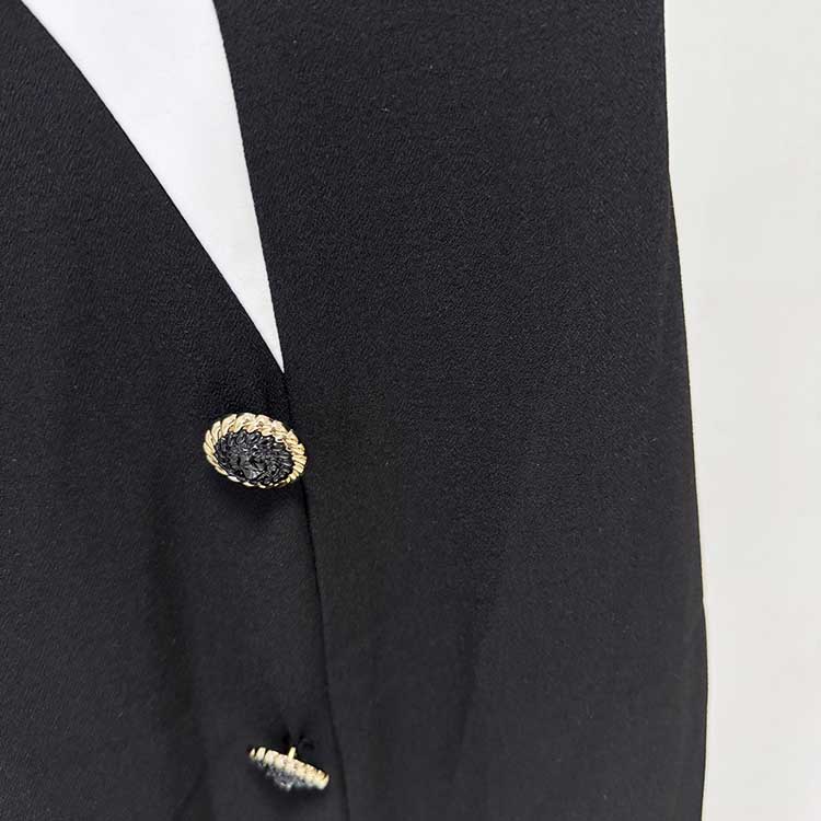 Spaghetti Straps Black Formal Dress High Split Cocktail Dress