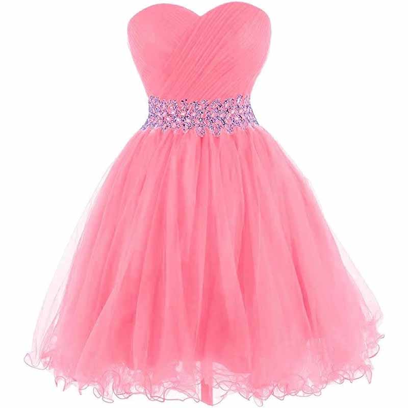 Women Short Prom Dresses Tutu Homecoming Dress A Line Tulle Party Cocktail Gown