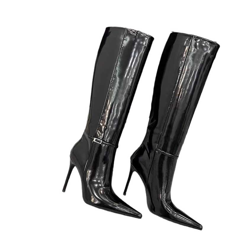 Women's Patent leather Knee High Boots