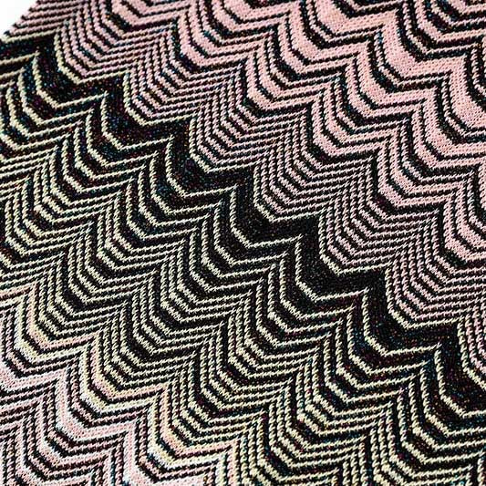 Women's Midi Stripe Dress Round-Neck Short Sleeves Knitted Body-con Dress