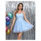 Spaghetti Straps Homecoming Dresses for Teens Lace Appliques Scoop Neck Prom Gowns