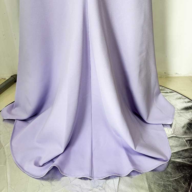 Womens Beaded Evening Gown Lavender Long Dress