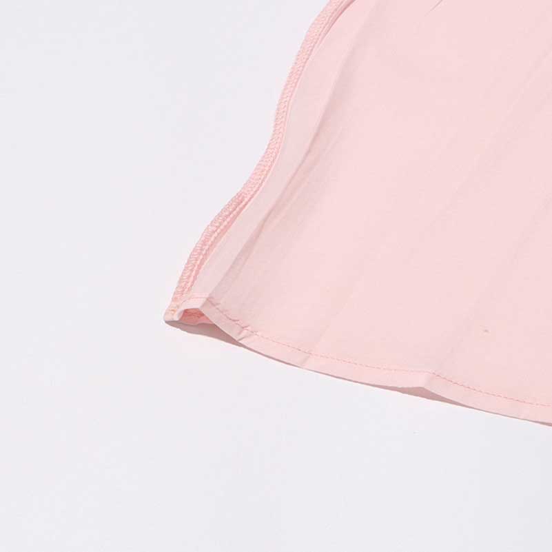 Women's Tea Length Cocktail Dress With Short Sleeves Pink Chic Dress With Bow Tie