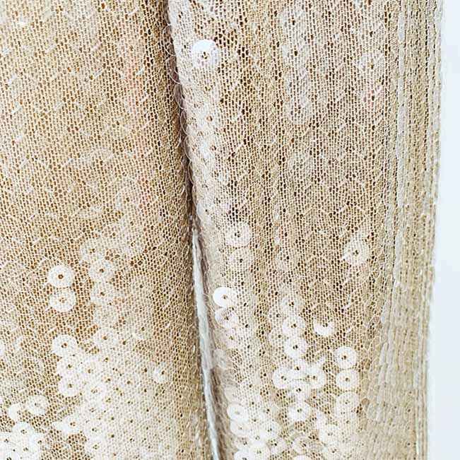 Womens Gold Bling Party Tops Sparkle Outfits Sequin Long Sleeve Blouse Glitter Clubwear Shirt