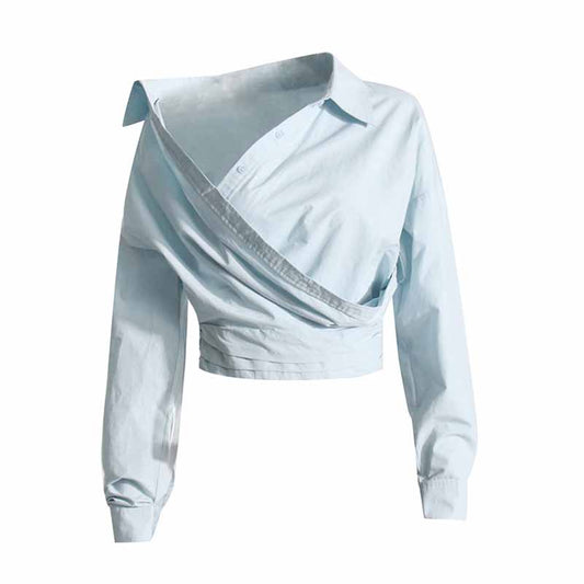 Cropped X Long Sleeve Shirt