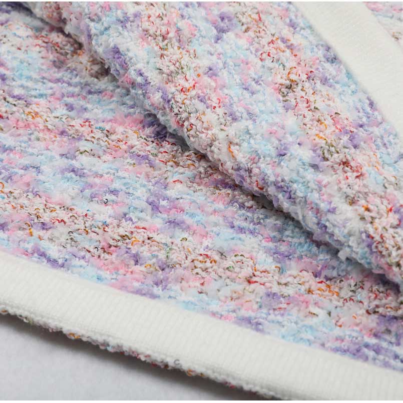 Check Knitted Mini Dress Short Sleeves