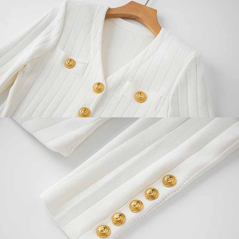 Women's Knitted Pantsuit Wedding Suit