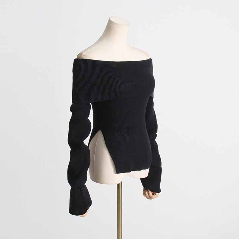 Women's Knit Top Off-Shoulder Sweater