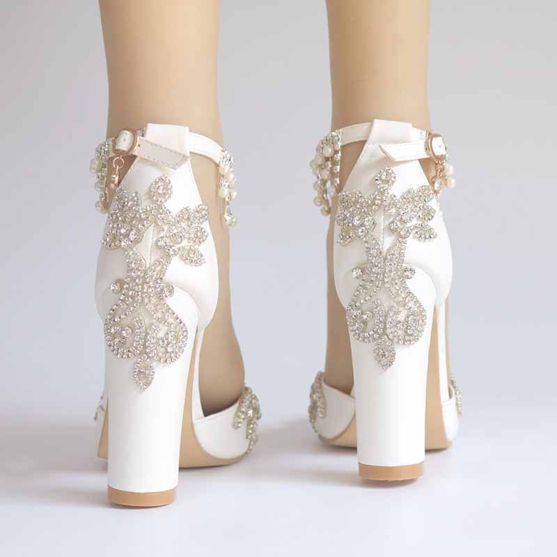 Women's Stiletto High Heel Dress Pumps Pointy Toe Bridal Wedding Evening Party Shoes