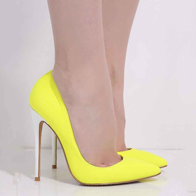 Women's High Heels Slip On Pumps Pointy Toe Stilettos