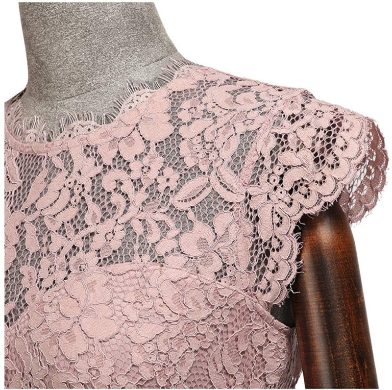 Lace Bridesmaid Dress Floral Evening Party Maxi Dress Wedding Guest Dress