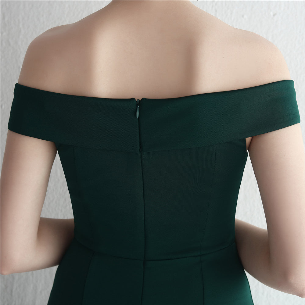 Off the shoulder formal event prom dress women evening ball dress