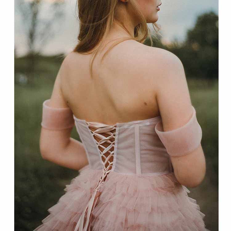 Flare Ruffles Tulle Robe Maternity Gown Long Sheer Off Shoulder Dressing Gown