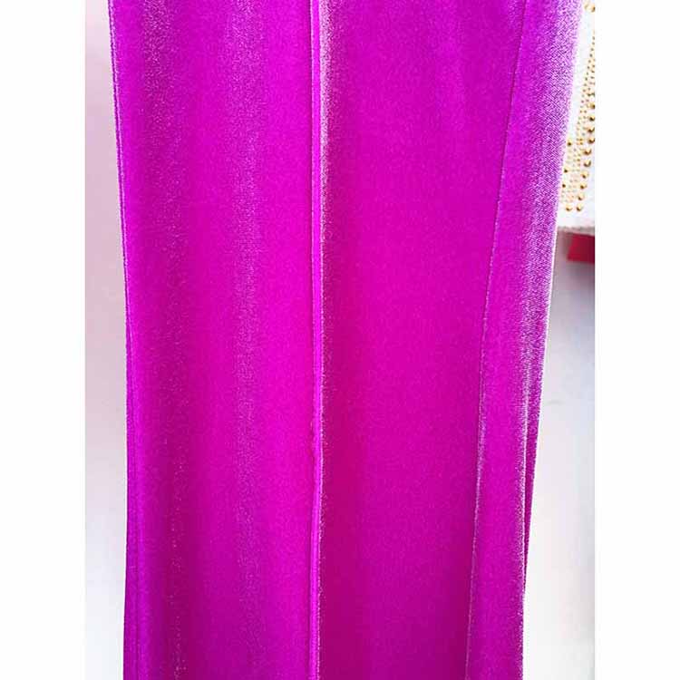 Women Velvet Blazer + Flare Trousers Suit Two Piece Pantsuits