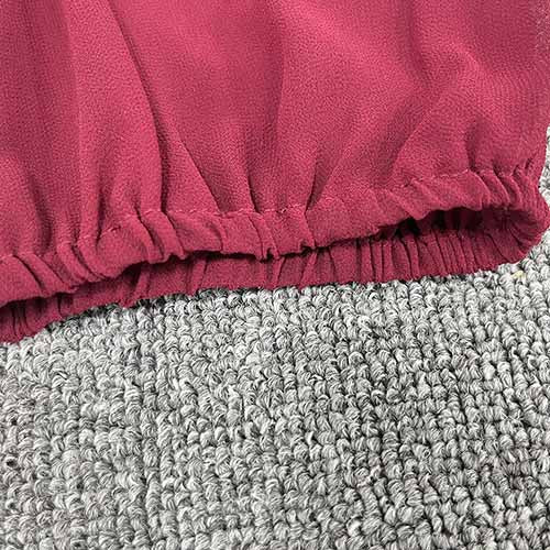 Women's Wine red Long Sleeve Bridesmaid Dress Evening Maxi Dress