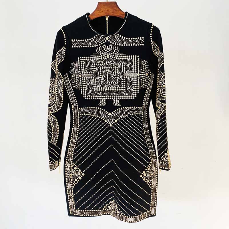 Women Long Sleeve Metal Sheet Bodycon Dress Rhinestone Minidress SD Dresscode & Fashiontrends Women Long Sleeve Metal Sheet Bodycon Dress Rhinestone Minidress SD Dresscode & Fashiontrends