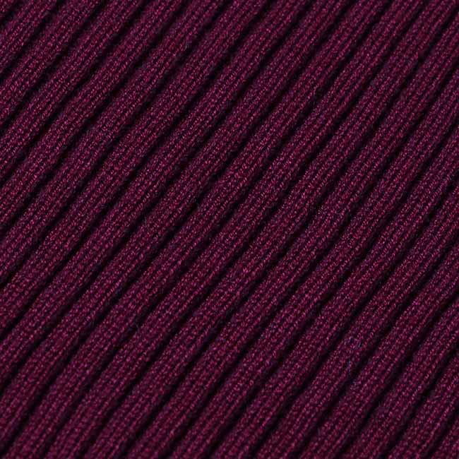 Pleated Turtle-neck Tight-fitting Bodycon Dress