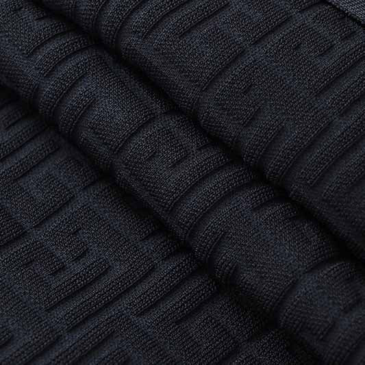 Women's long sleeve knitted minidress V-neck elegant dress with belt