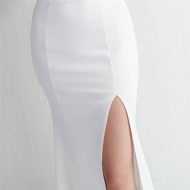 Women's Event Formal Dress Deep V Split Evening Cocktail Long Dress