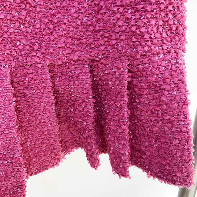 Womens Rose Pink Two Piece Short Coat with Long Sleeves + Short Skirt Formal Set