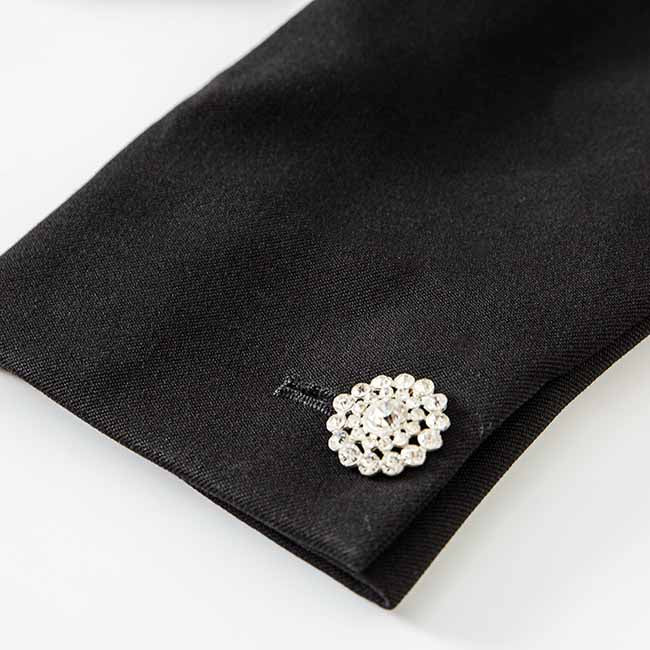 Women's Black Luxury Fitted Double Breasted Blazer with Lion Buttons - SLIM FIT