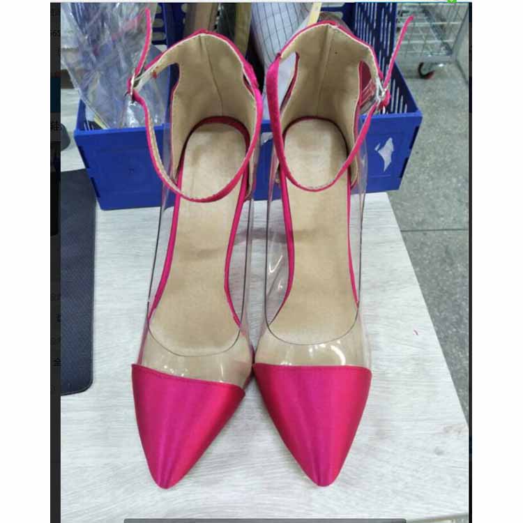 Women's Clear Heels Ankle Strap Stiletto Heel Dress Sandals