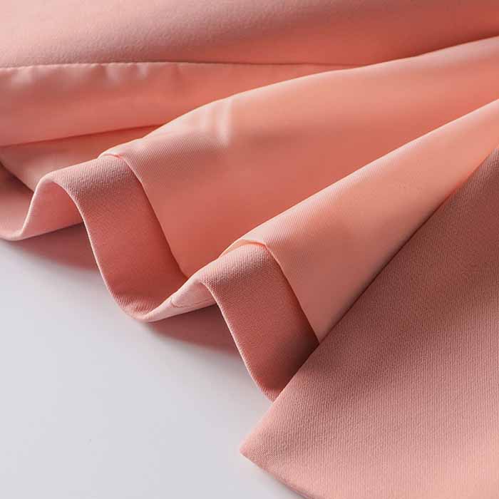 Women's Luxury Fitted Blazer Coral Lion Buttons Coat Double Breasted Jacket