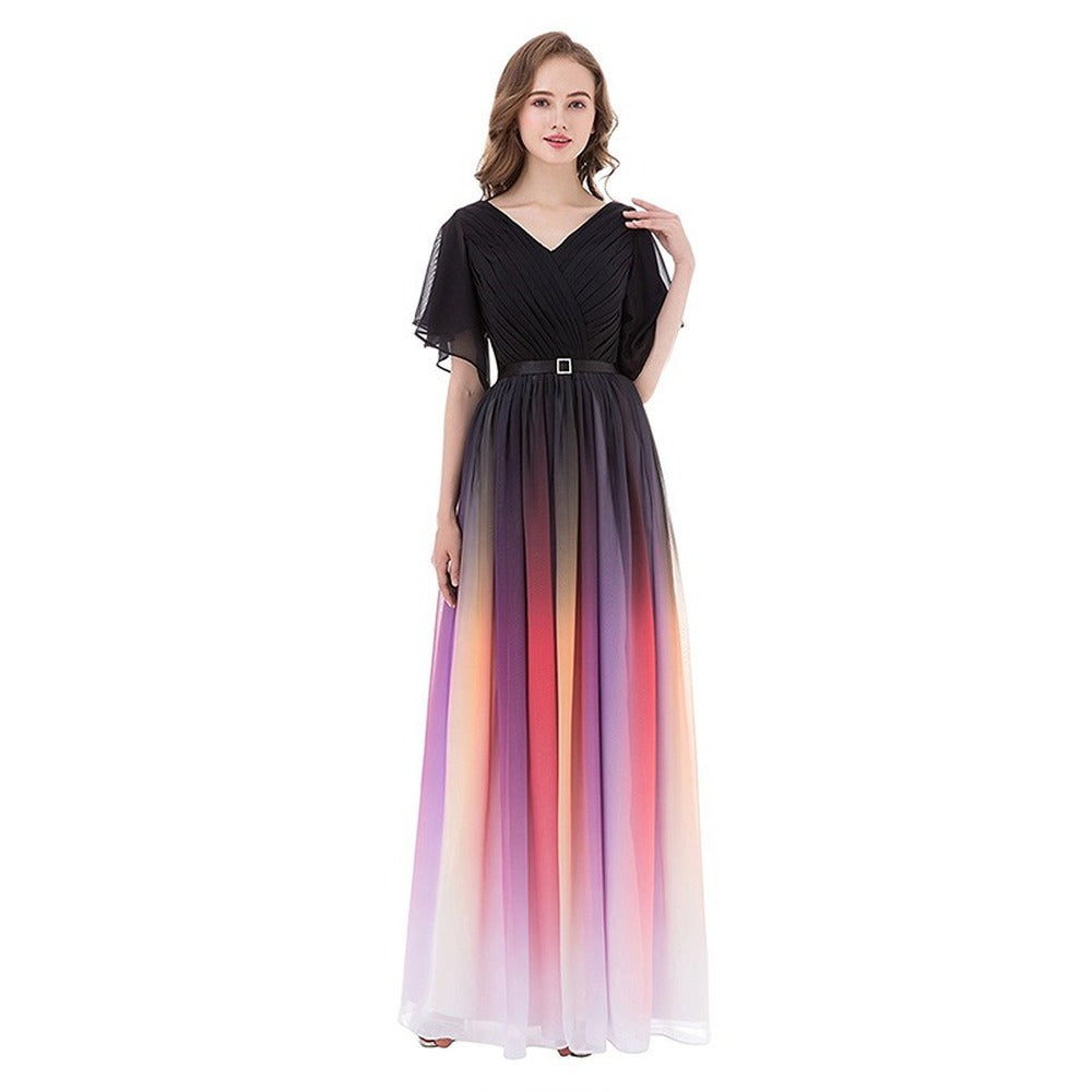 sd-hk Women Evening Maxi Dress Ombre Sleeveless Prom Gowns SD Dresscode & Fashiontrends sd-hk Women Evening Maxi Dress Ombre Sleeveless Prom Gowns SD Dresscode & Fashiontrends