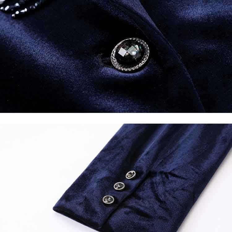 Women's Dark Purple Velvet Pant Suits Set Ladies Tuxedos Formal Party Suit