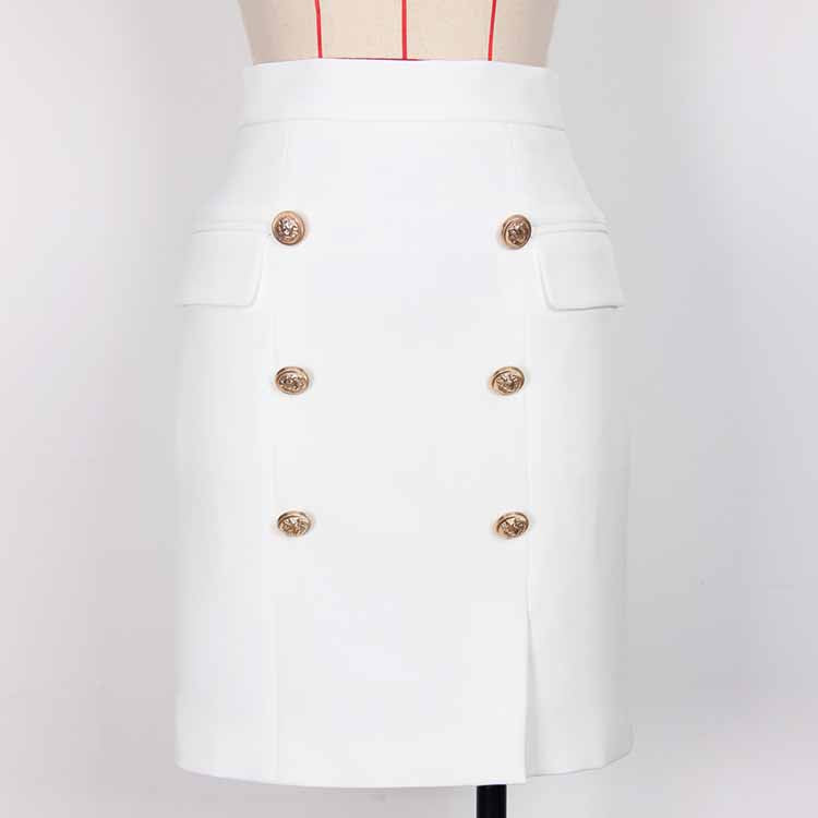 Women 2 Pieces White Blazer + Mid-High Rise Mini Skirt Suit Busines Suit