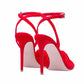 High Heel Open Toe Ankle Sandals Buckle Stiletto High Heeled Pumps Knot Dress Shoes