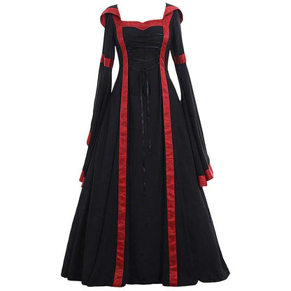 Medieval Court Long Dress Halloween Cosplay Costume 18066