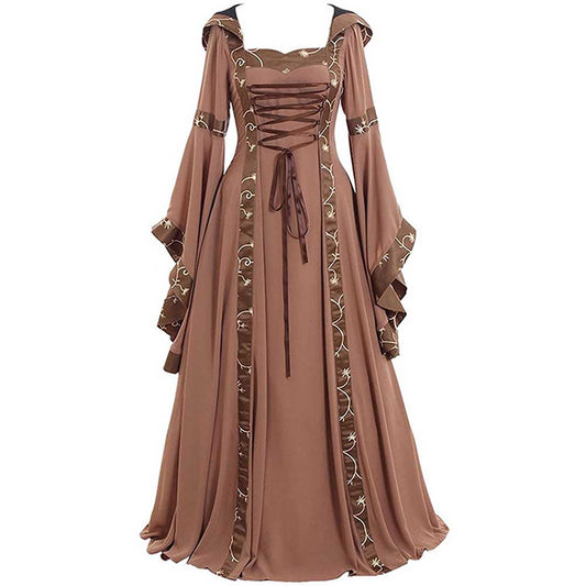 Medieval Court Long Dress Halloween Cosplay Costume 18066