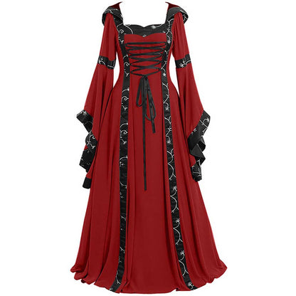 Medieval Court Long Dress Halloween Cosplay Costume 18066