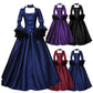 Medieval Court Long Dress Halloween Cosplay Costume 19054