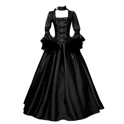 Medieval Court Long Dress Halloween Cosplay Costume 19054